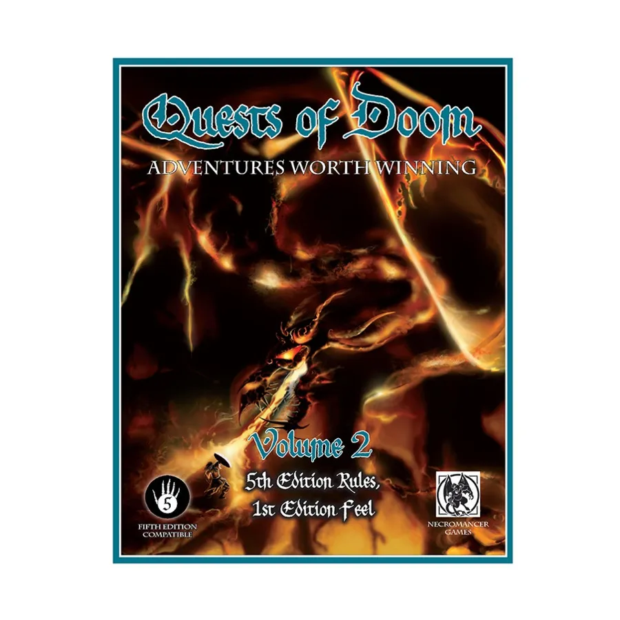 

Quests of Doom #1 Vol. 2 (5E), D&D 5e Adventures, Sourcebooks & Supplements (Frog God Games), твердый переплет