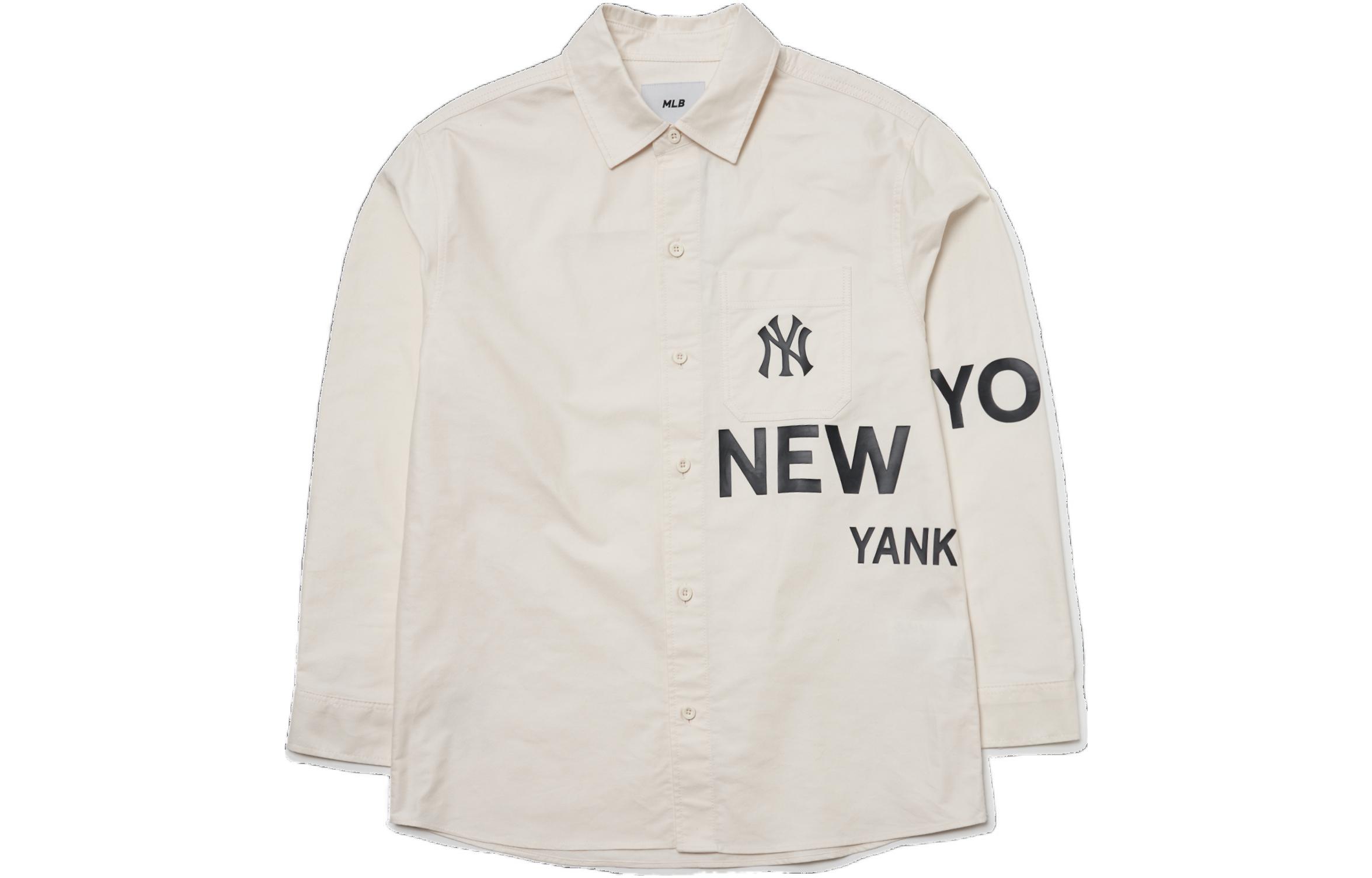 

MLB Рубашка Basic Logo New York Yankees унисекс cream