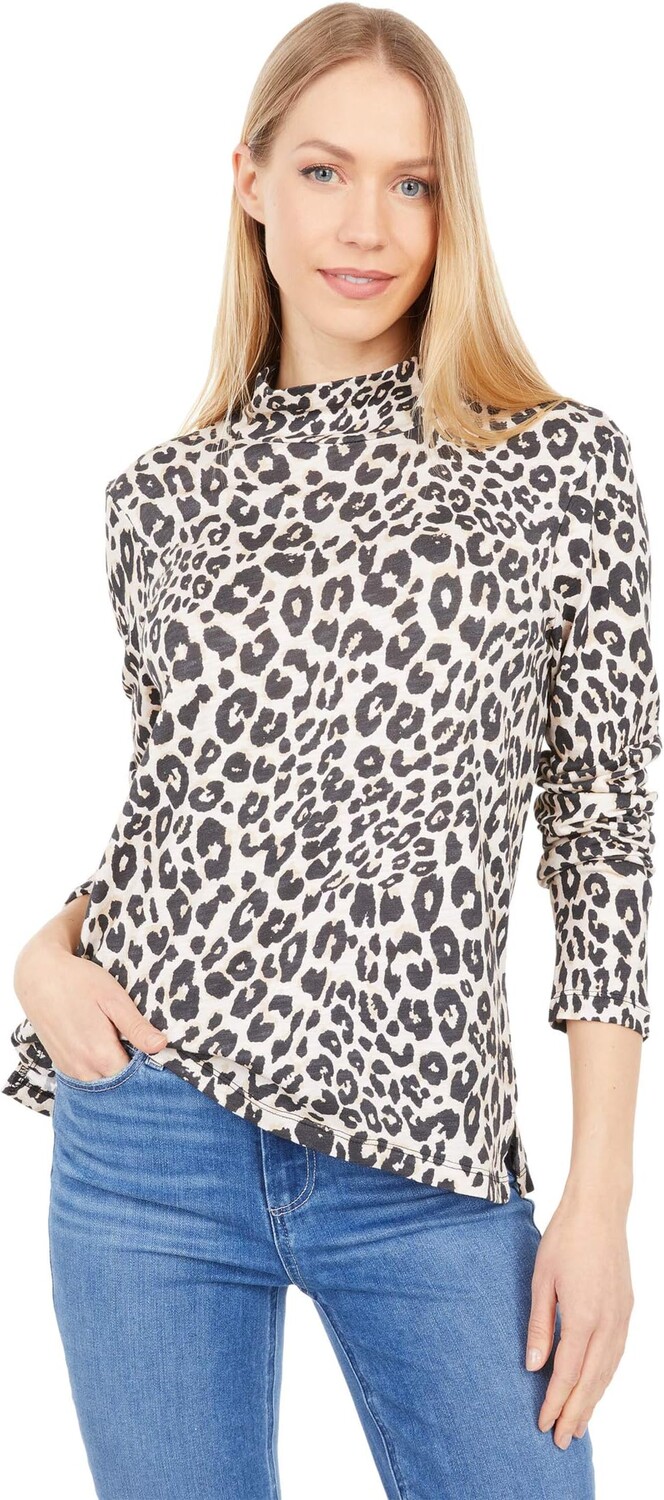 

Футболка Sanctuary Perfect Mock Neck Tee, цвет Classy Cat