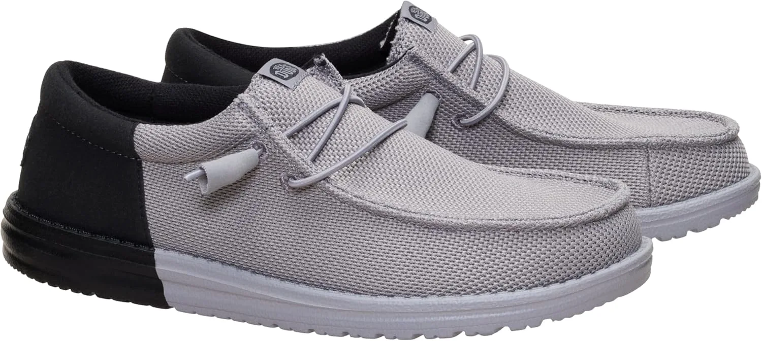HEYDUDE Mens Wally Funk Mesh Split, серый/черный — фото 2