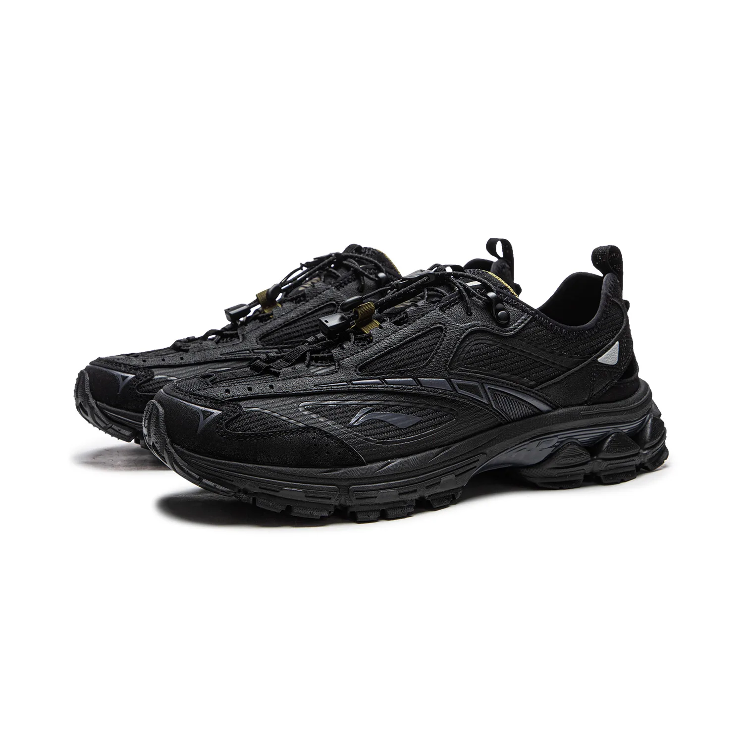 Li-Ning Fuyao 2.0 Trail V3 Cushioning Slip Resistant Abrasion Resistant низкие повседневные кроссовки для бега мужские black — фото 4