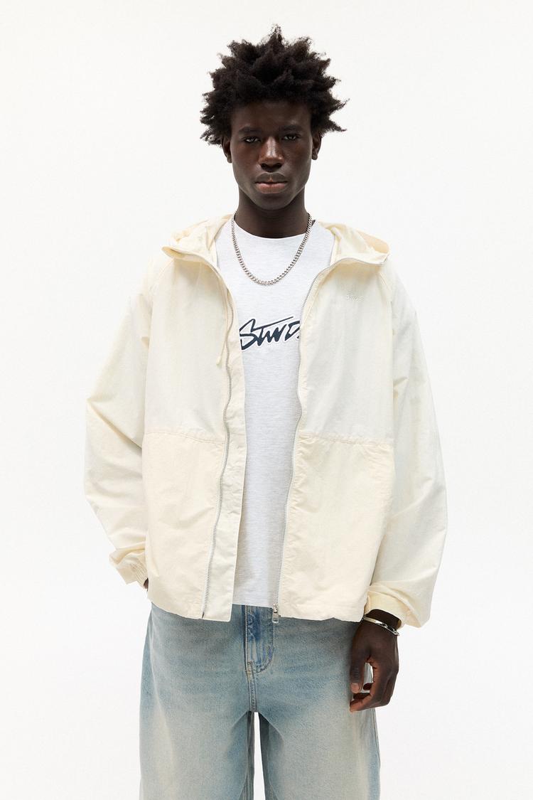 

Легкий плащ с капюшоном Pull And Bear, экрю