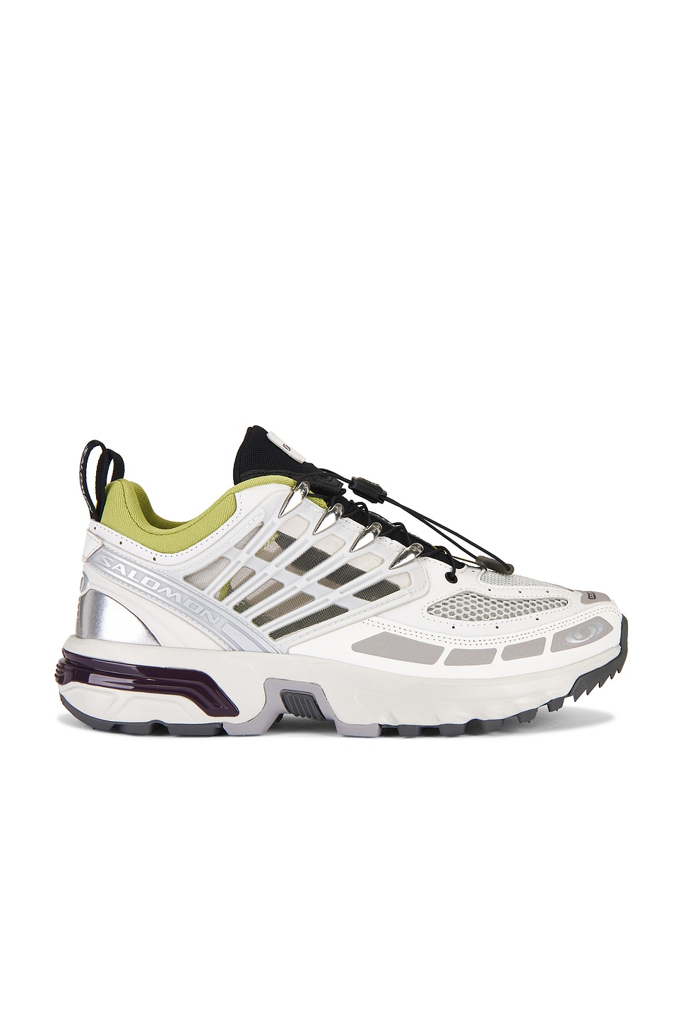 

Кроссовки Acs pro sneakers Salomon, lunar rock, plum perfect & dark citron