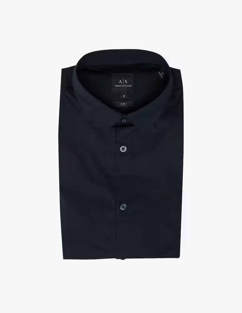 

Рубашка Popeline стрейч Armani Exchange, синий