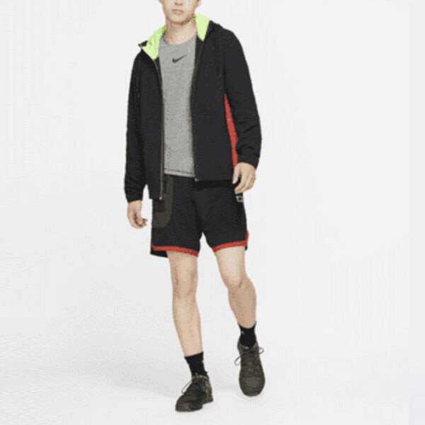 Шорты colorblock breathable casual logo sports shorts black Nike, мультиколор — фото 2