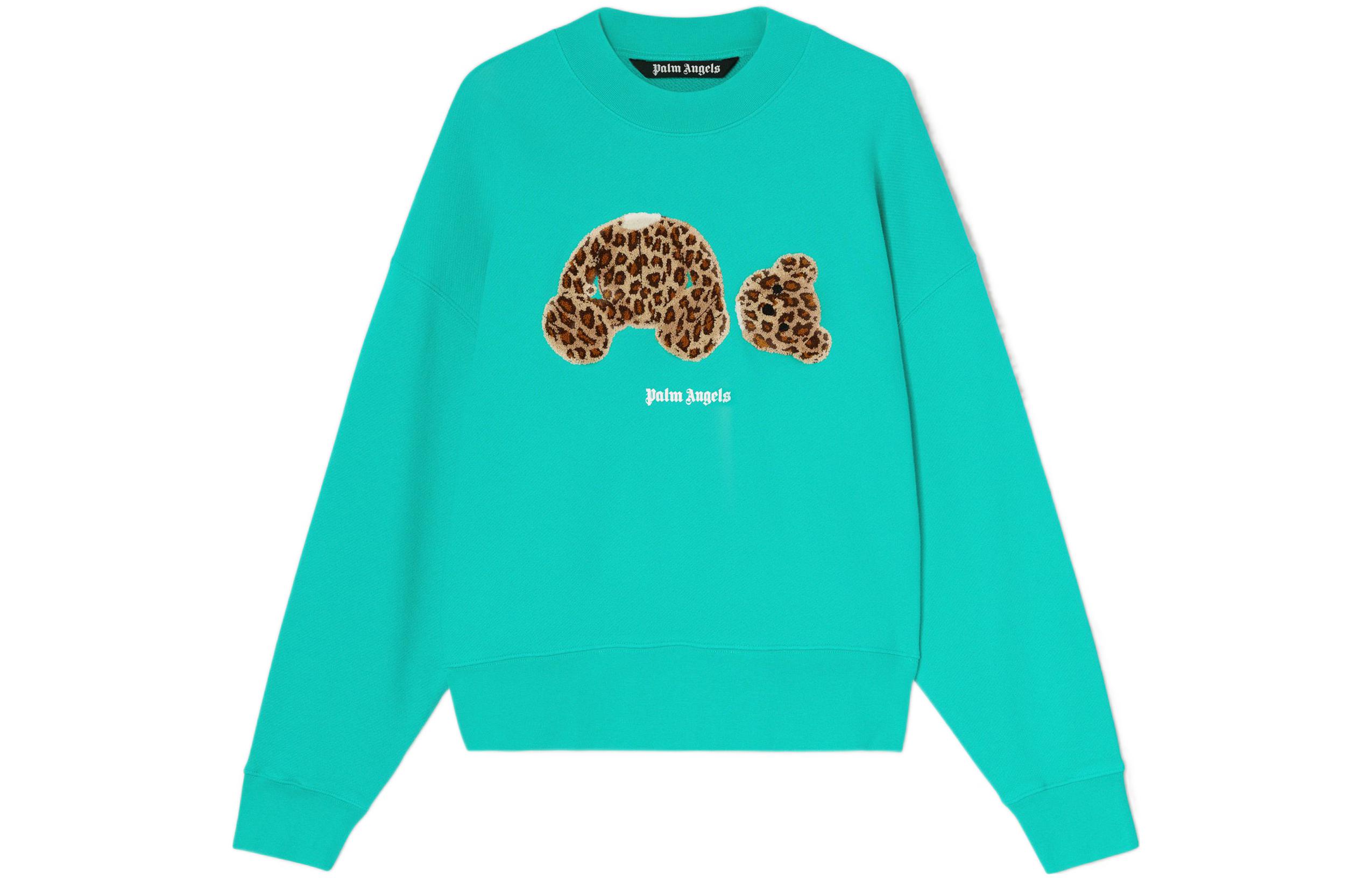 

Свитшот Leopard Bear PALM ANGELS, Лесной зелёный