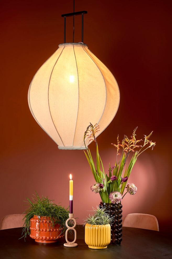 

Потолочный светильник из льна Mica Decorations, белый
