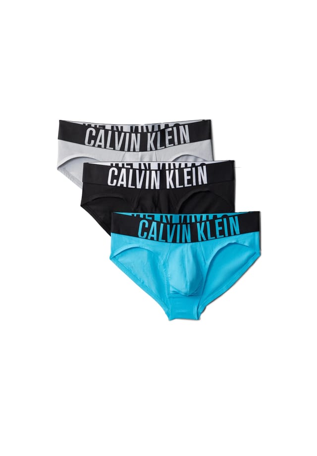 

Трусы Intense Power ctn упаковка из 3 шт. пояс с логотипом Calvin Klein, синий