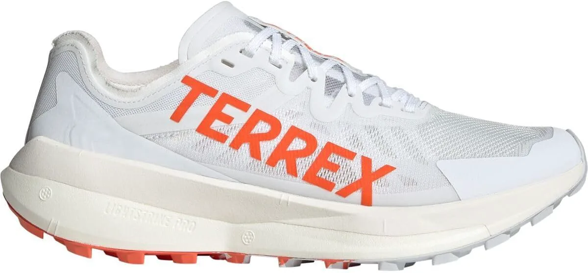 Мужские кроссовки для трейлраннинга Adidas Terrex Agravic Speed - серые, серый/оранжевый/белый — фото 4