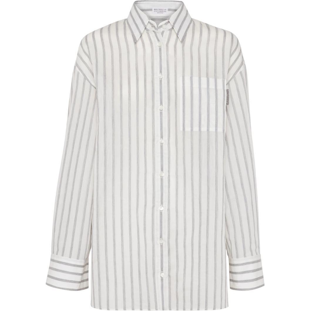 

Brunello Cucinelli SS24 Футболка женская белая