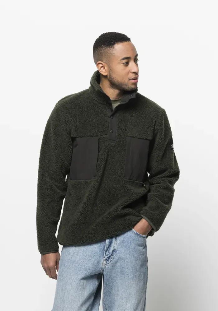 

Свитер с воротником стойкой Jack Wolfskin "PANK SNAP M", зеленый