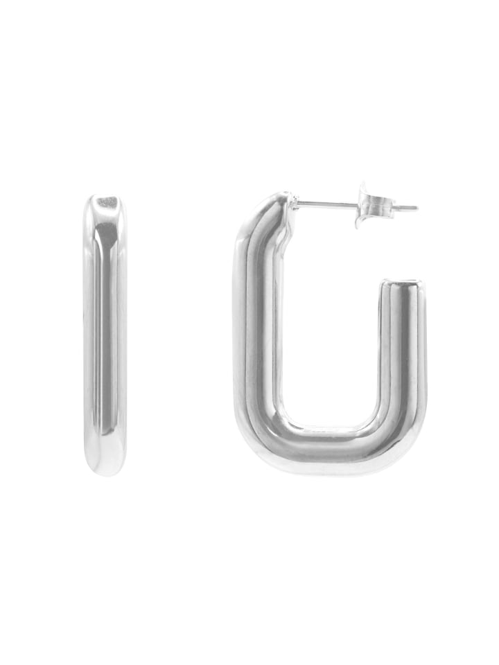 

Steel_Art Женские серьги-кольца Servia, серебристого цвета, полированное серебро