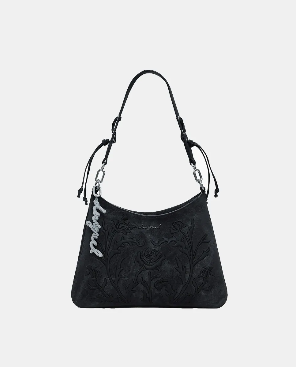 

Сумка из искусственной кожи с вырубкой, средняя Desigual, черный