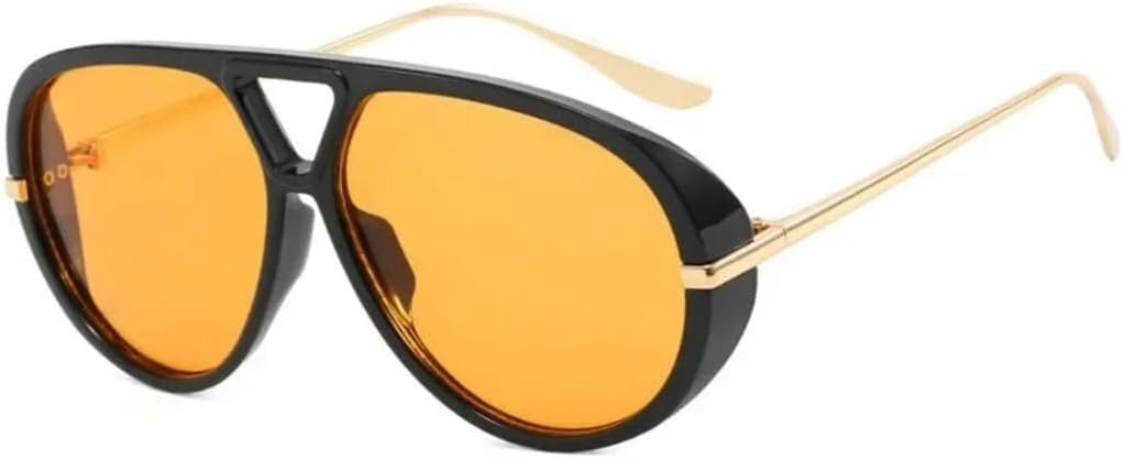 

Солнцезащитные очки с защитой UV400 | Большой размер, черный градиентный цвет | для женщин и мужчин, для занятий спортом на открытом воздухе и вождения LXLHWN, Blackorange