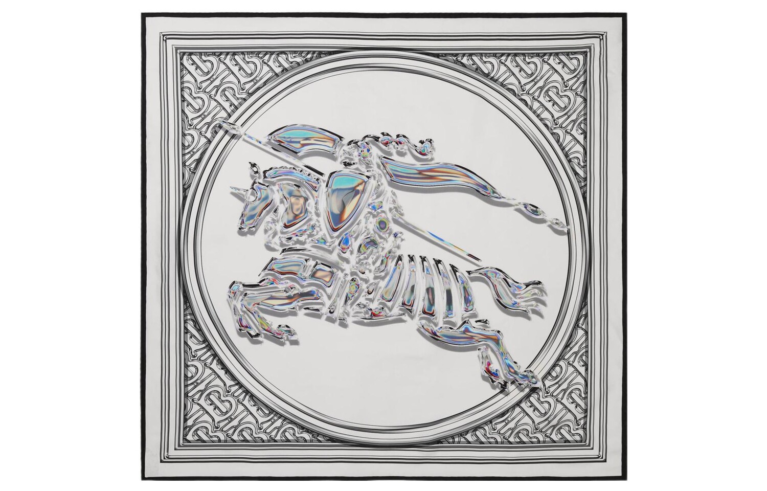 

Шелковый шарф унисекс Burberry, Gray