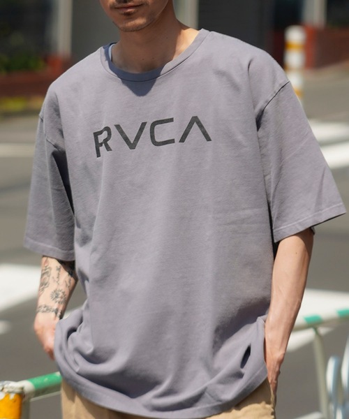 

Мужская футболка с коротким рукавом и логотипом RVCA, серая