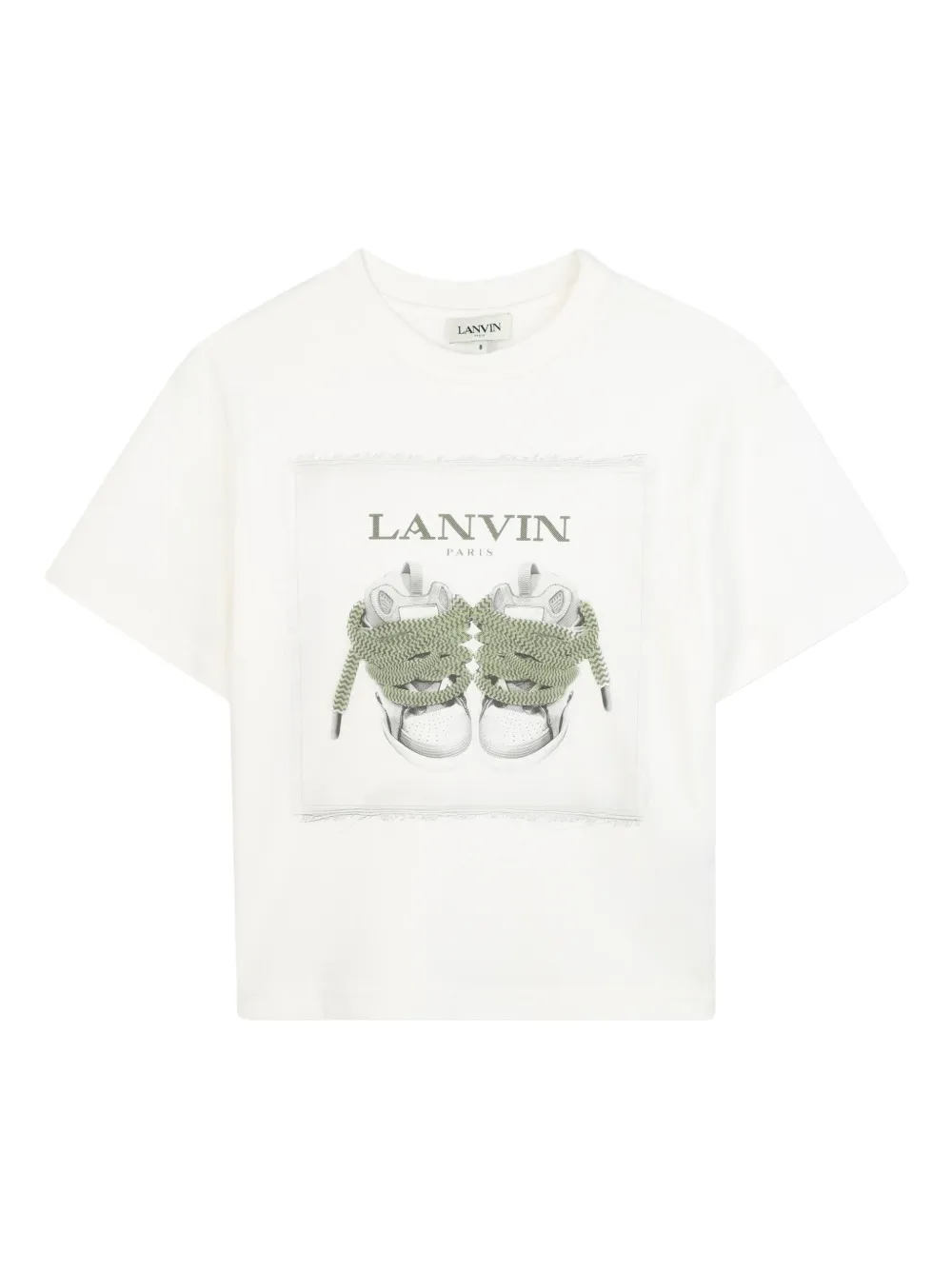 

Футболка с графичным принтом Lanvin Enfant, белый
