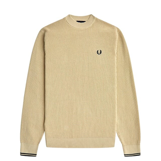 

Свитер Fredperry fp с вафельной вышивкой Fred Perry, бежевый