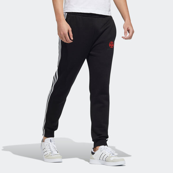 Спортивные штаны Men's adidas neo Ssfv1 Knit Tp Athletics Sports Fleece Lined Bundle Feet Long Pants/Trousers Black, мультиколор — фото 4
