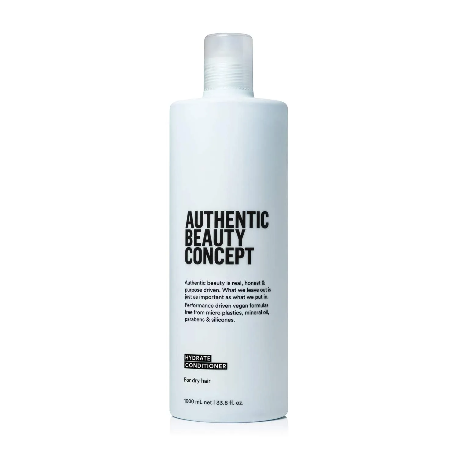 Увлажняющий кондиционер Authentic Beauty Concept | Для нормальных, сухих и вьющихся волос | Придает увлажнение и блеск | Веганский продукт, не тестируется на животных | Не содержит силиконов 1000 мл (.)