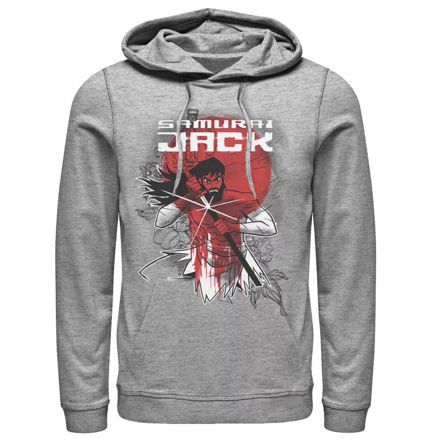 

Мужская толстовка с капюшоном Cartoon Network Samurai Jack Wounded Warrior Fight Again Licensed Character