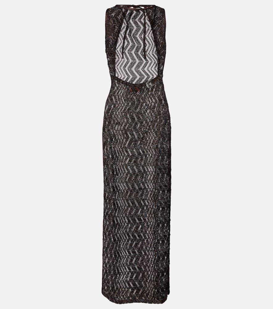 

Пляжная накидка с пайетками zig zag Missoni, Dark Brown
