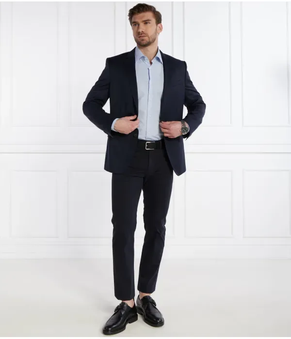 Рубашка H-HANK-kent-C1-214 slim fit Boss, небесно-голубой — фото 2