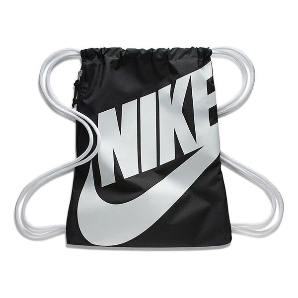 

Сумка heritage gym sack drawstring backpack 'black white' Nike, черный