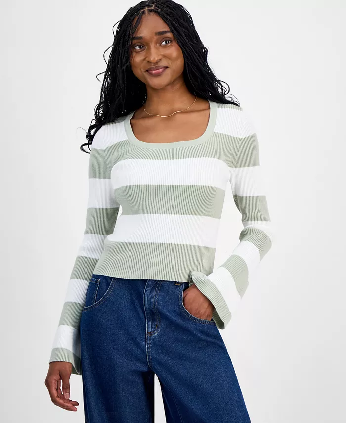 

Свитер с квадратным вырезом для юниоров Madden Girl, зеленый