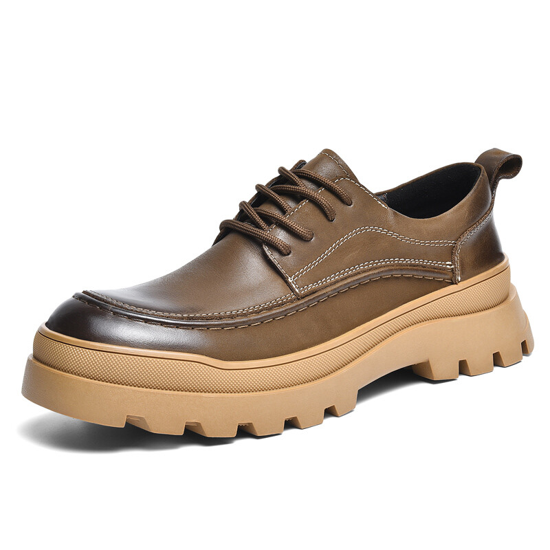 Туфли мужские Men"s Casual Men Low-Top Laoks, коричневый — фото 2