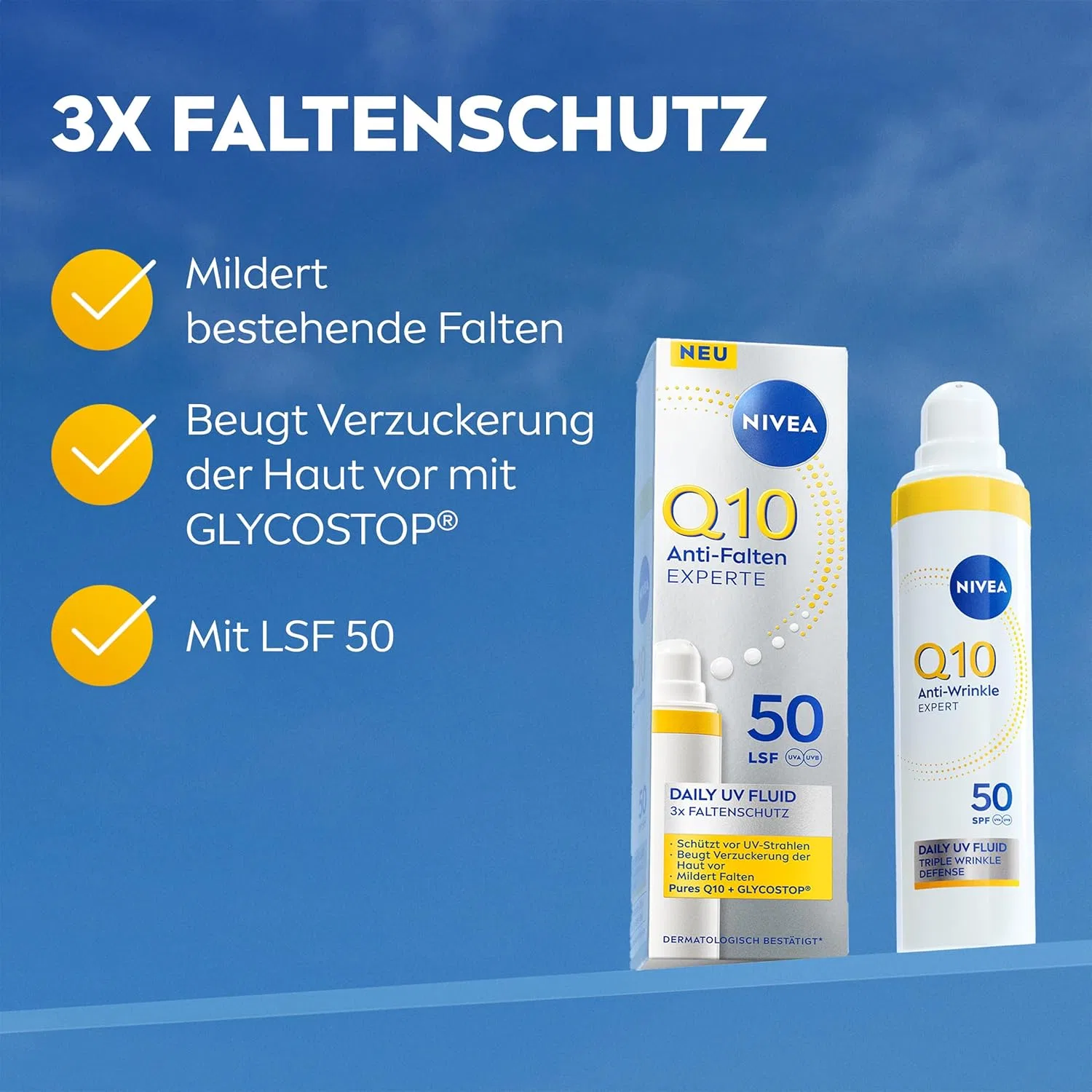 Флюид Beiersdorf — Дневной для лица Nivea Q10 Daily UV Fluid с SPF, 40 мл — фото 2