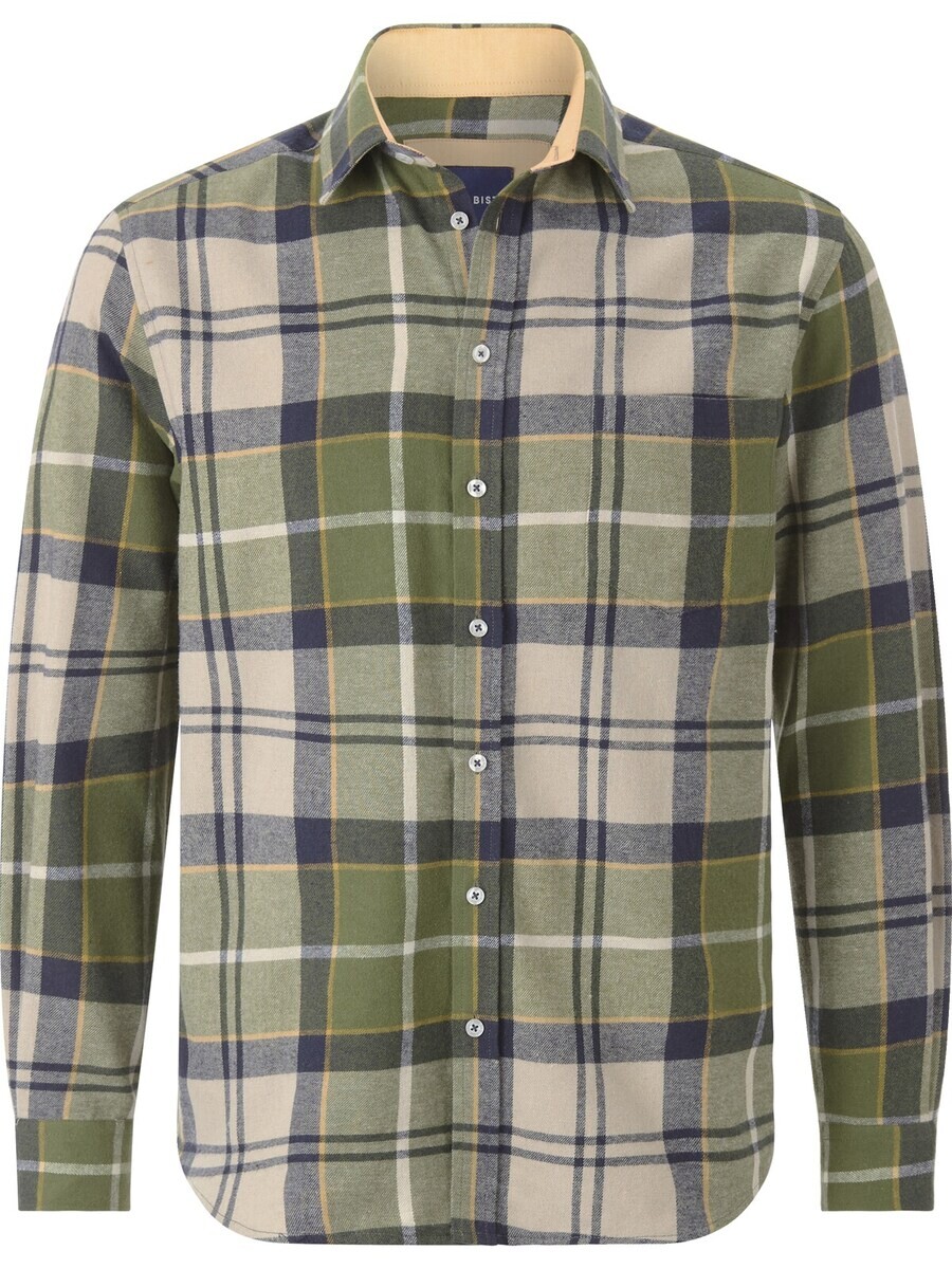 

Клетчатая рубашка BABISTA Regular fit Button Up Shirt, хаки