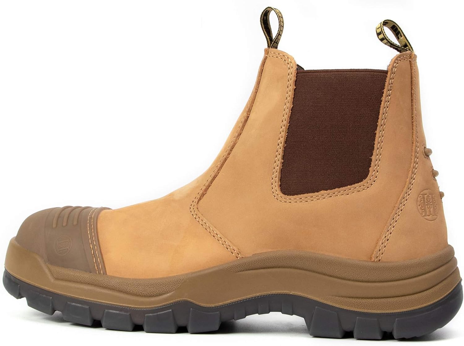 

Мужские ботинки CONRAD Chelsea Slip-On - мягкий носок, композитный носок, водонепроницаемые, противоскользящие, защитная обувь, 802-tan-soft Toe