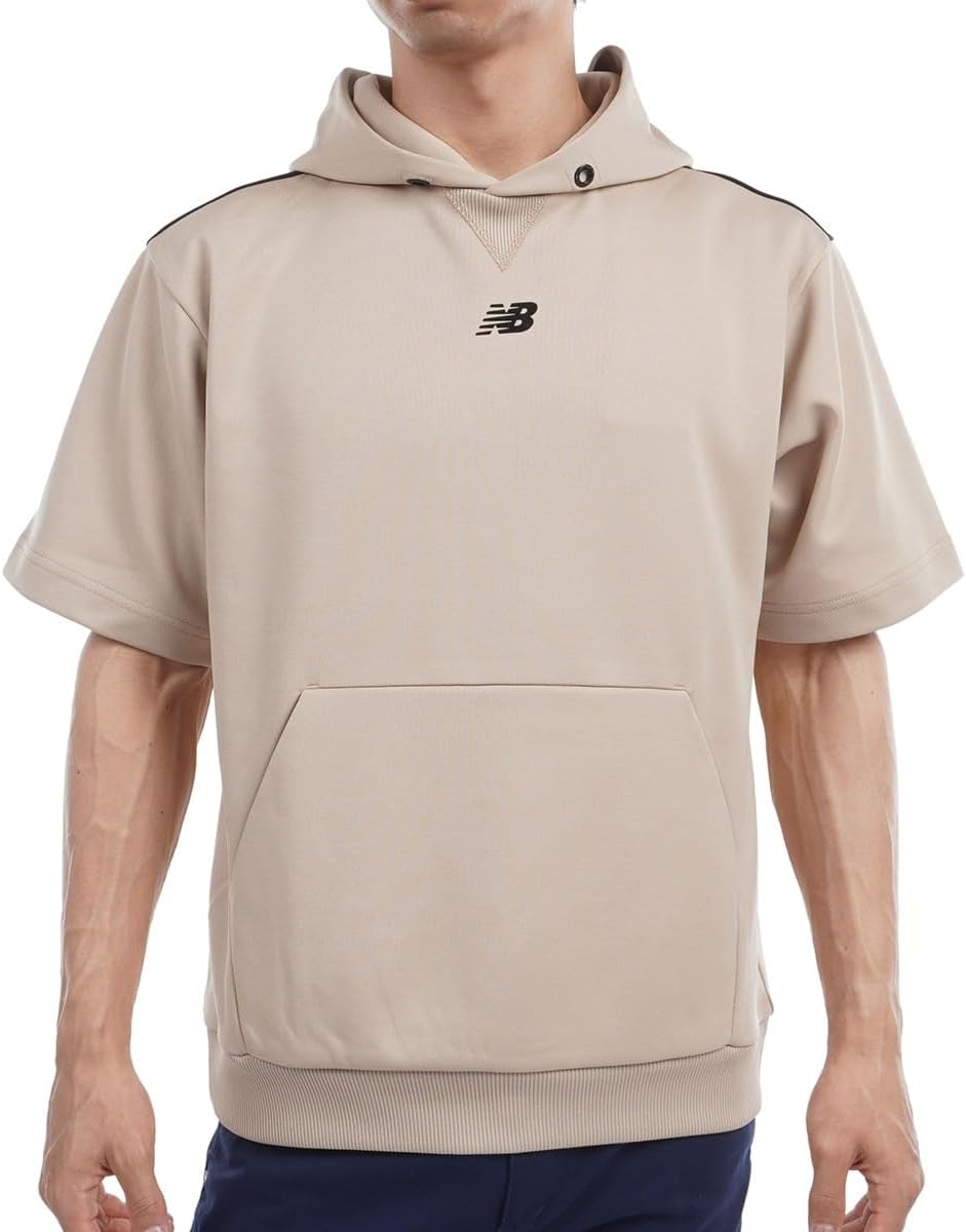 

Мужская толстовка для гольфа с коротким рукавом New Balance (эластичная и теплая) 012-4262005, бежевый
