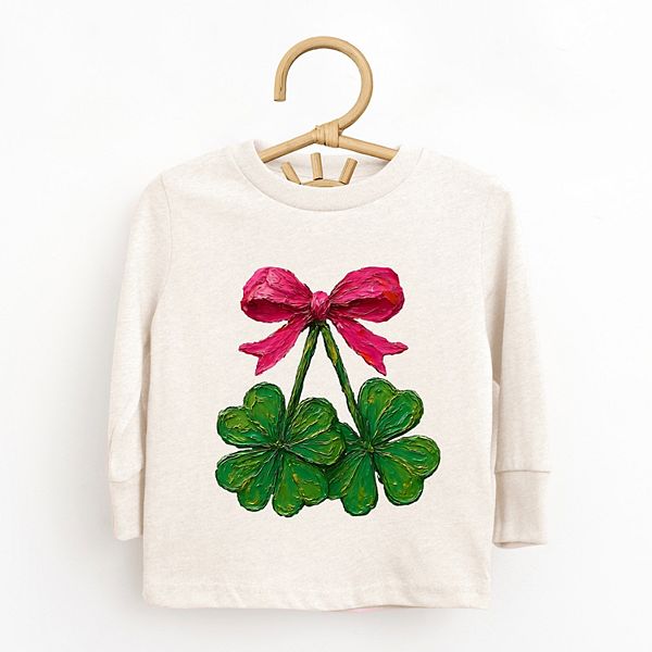 Футболка с принтом Clover cherries paint для малышей The Juniper Shop, White — фото 2