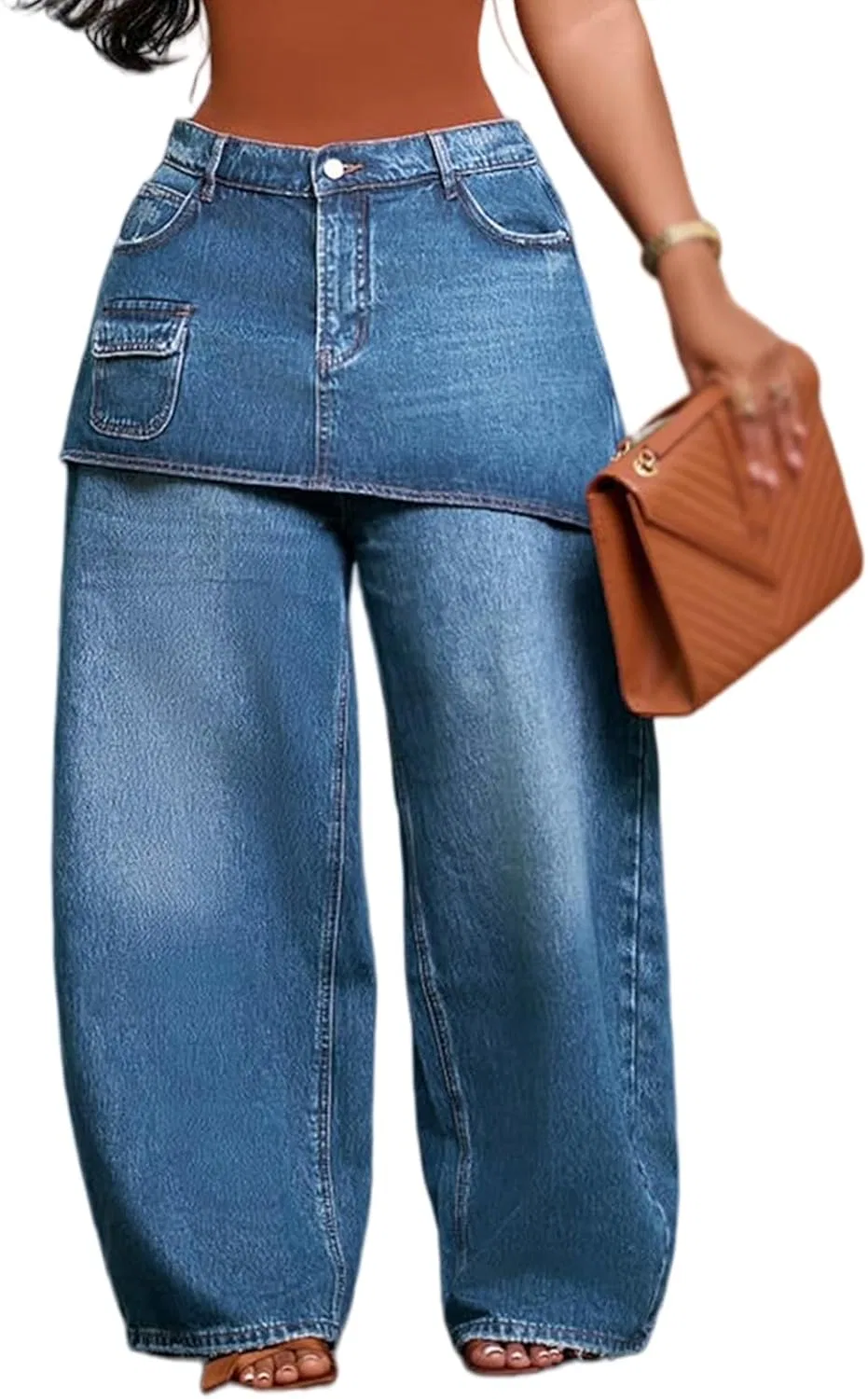 Джинсы мешковатые Women's Barrel Jeans, синий