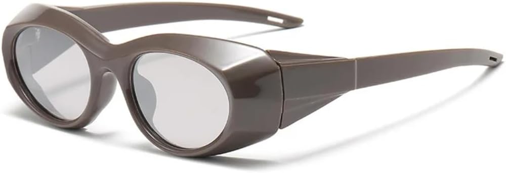 

Винтажные солнцезащитные очки в стиле стимпанк для женщин и мужчин, роскошные панк-очки, популярные солнцезащитные очки будущего для спорта, защита от УФ-излучения UV400 TVTBBVV, Coffee Silver