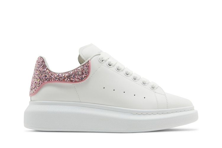 Кроссовки Alexander McQueen Alexander McQueen Wmns Oversized Sneaker 'White Rose Glitter', белый — фото 2