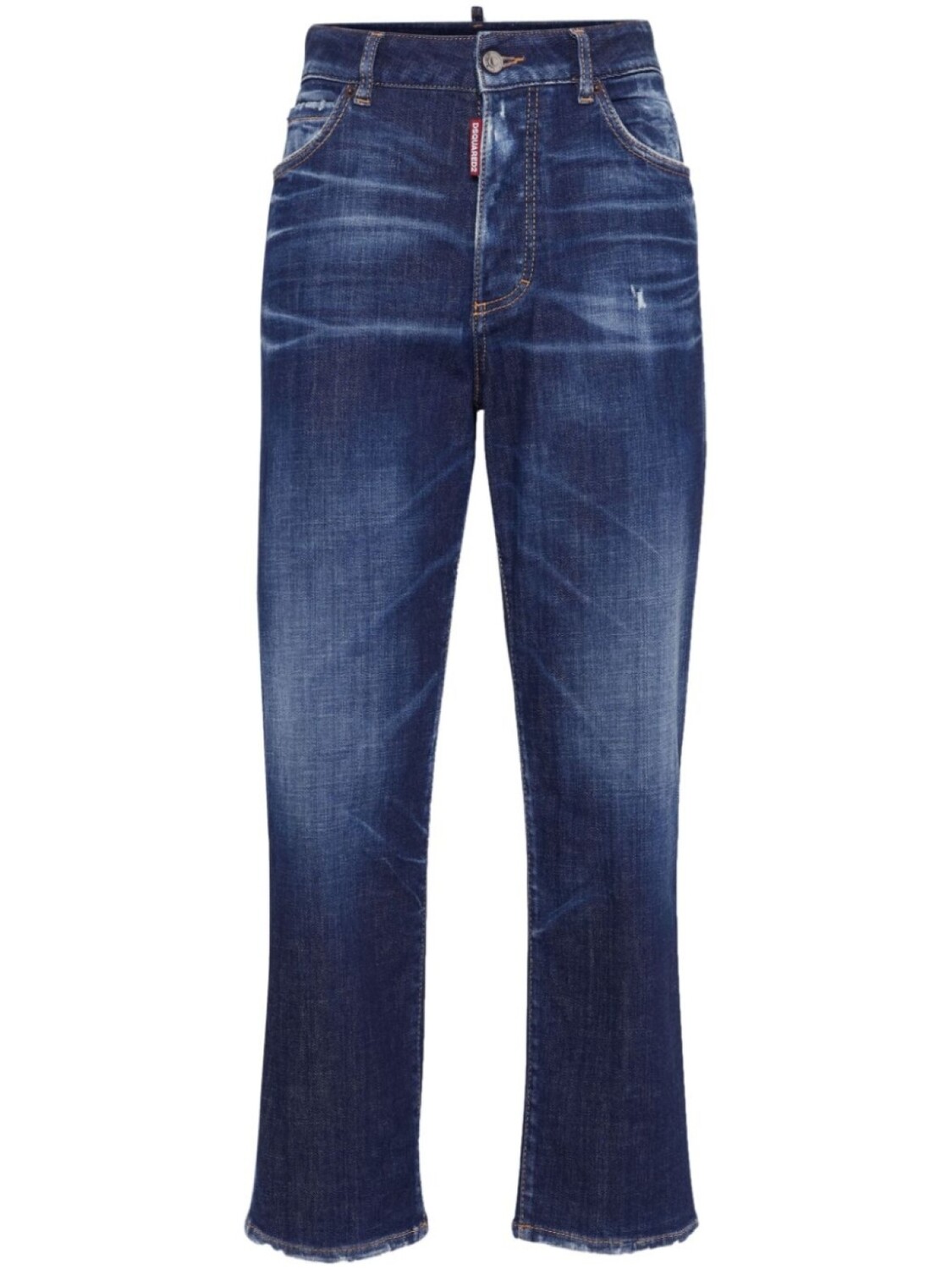 

DSQUARED2 прямые джинсы с эффектом потертости, синий