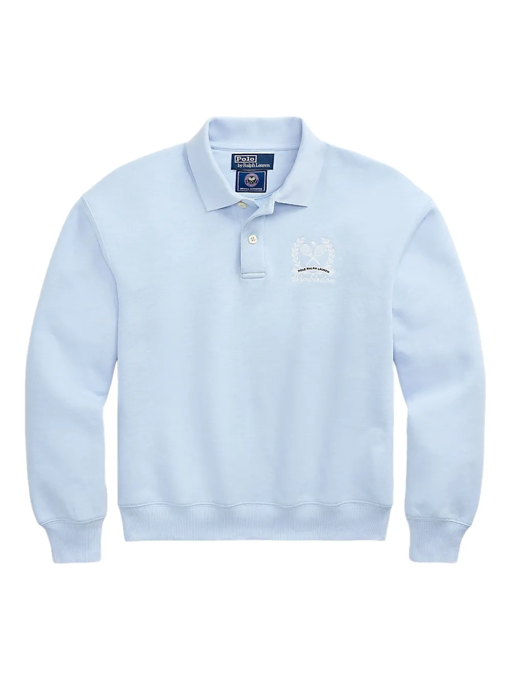 

Толстовка с вышивкой и воротником поло POLO RALPH LAUREN, синий