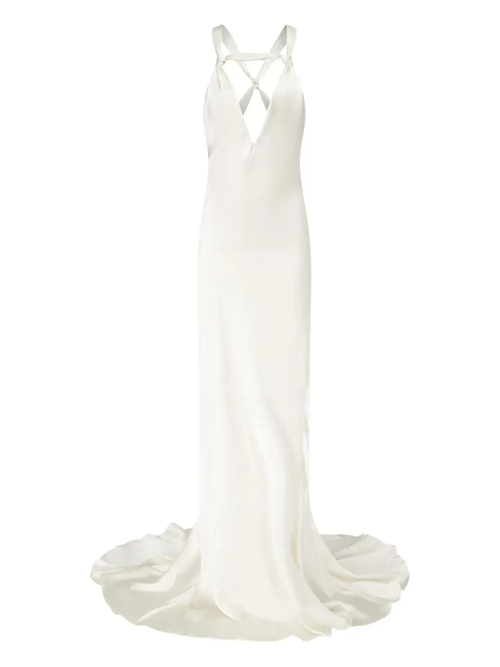 

Платье Carrie с переплетёнными деталями Ludovic De Saint Sernin, белый