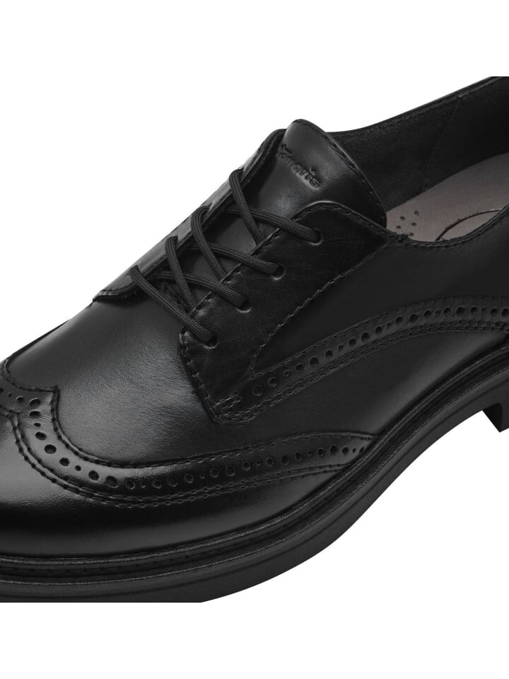 

Элегантные туфли на шнуровке Tamaris COMFORT Halbschuh, цвет black nappa