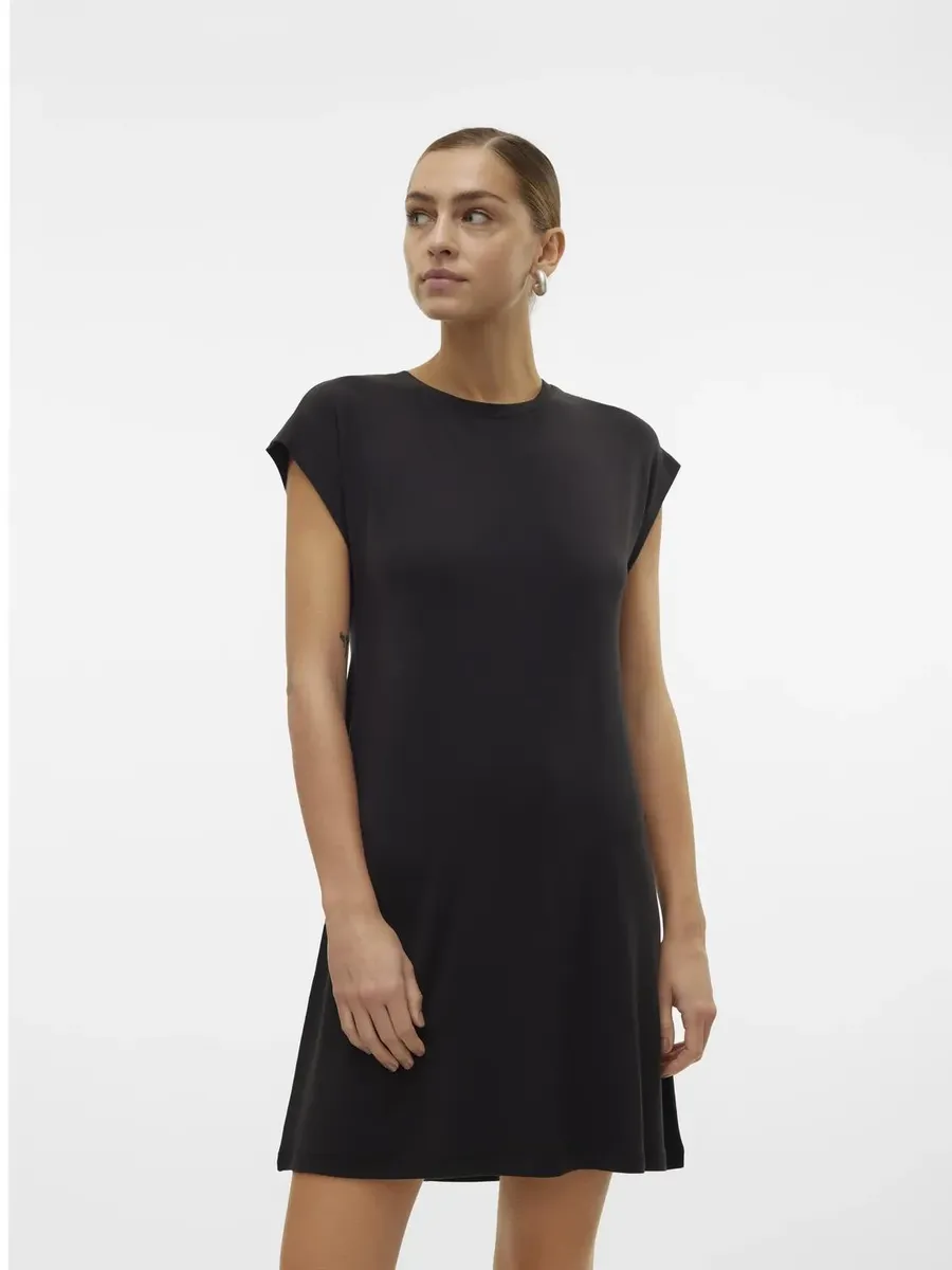 

Мини-платье Vero Moda "VMAVA SL KNEE DRESS JRS NOOS", черный