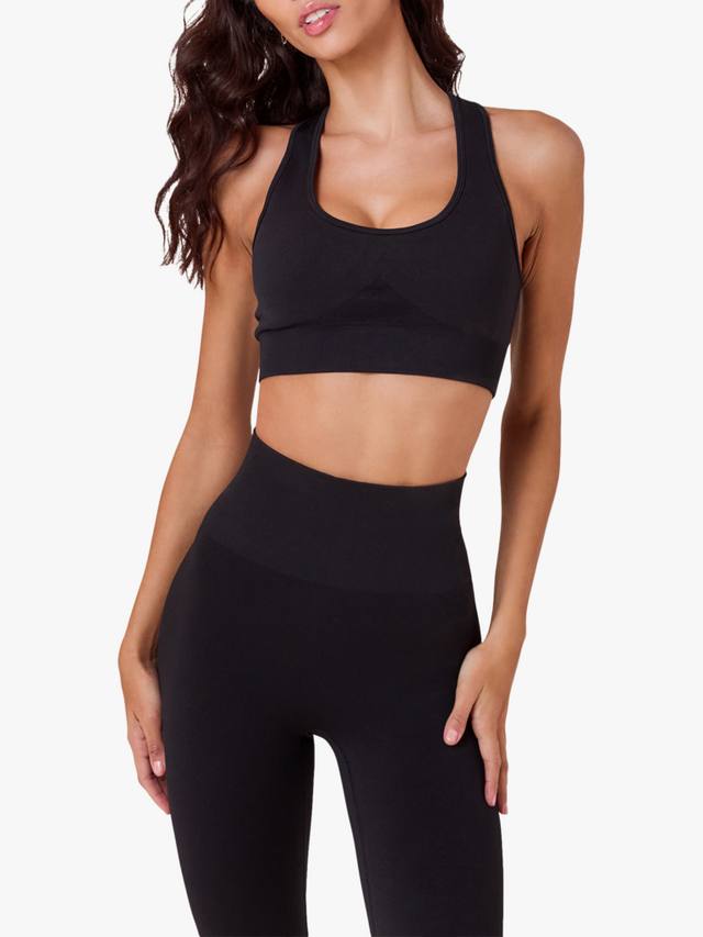 

Скульптурный бесшовный спортивный бюстгальтер Lovall, Black