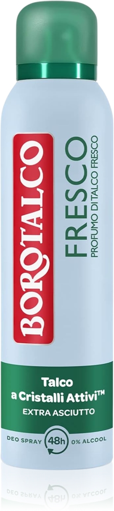 

Свежий спрей-дезодорант Borotalco, 150 мл
