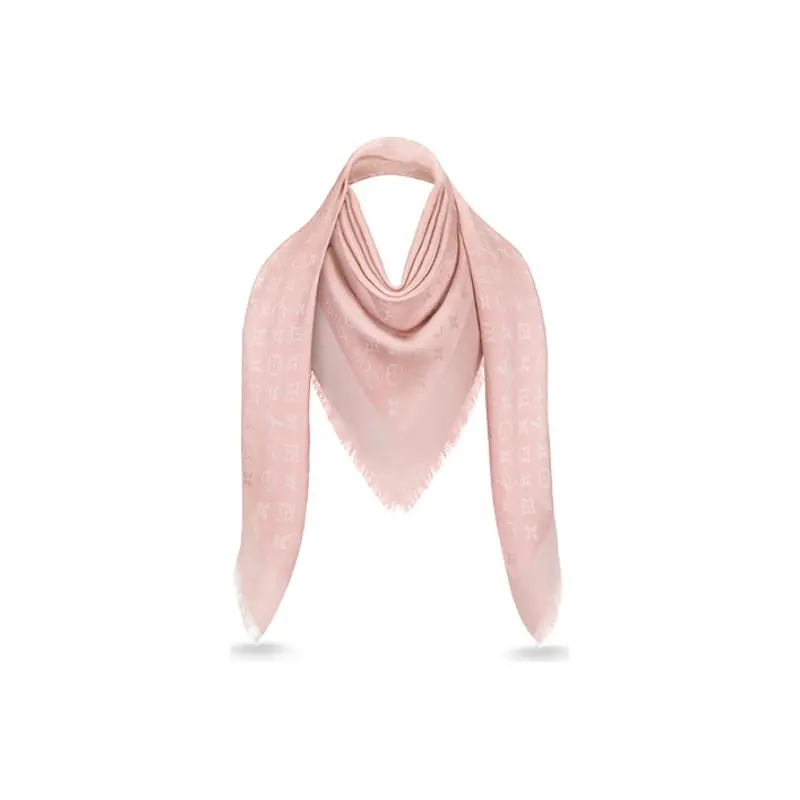 

LOUIS VUITTON Шелковый трикотажный шарф, Rose Red