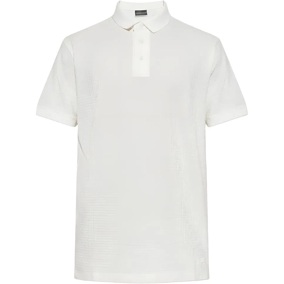 Поло с коротким рукавом с вышитым логотипом EMPORIO ARMANI, White