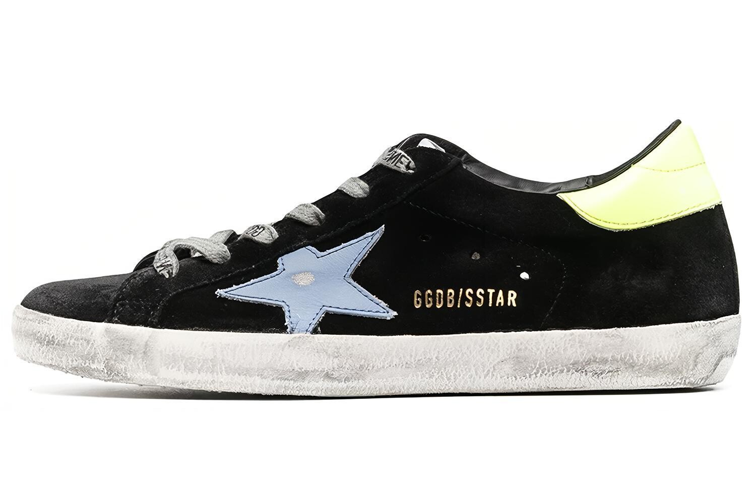 Кроссовки для скейтбординга Super-Star женские, низкие, черные Golden Goose