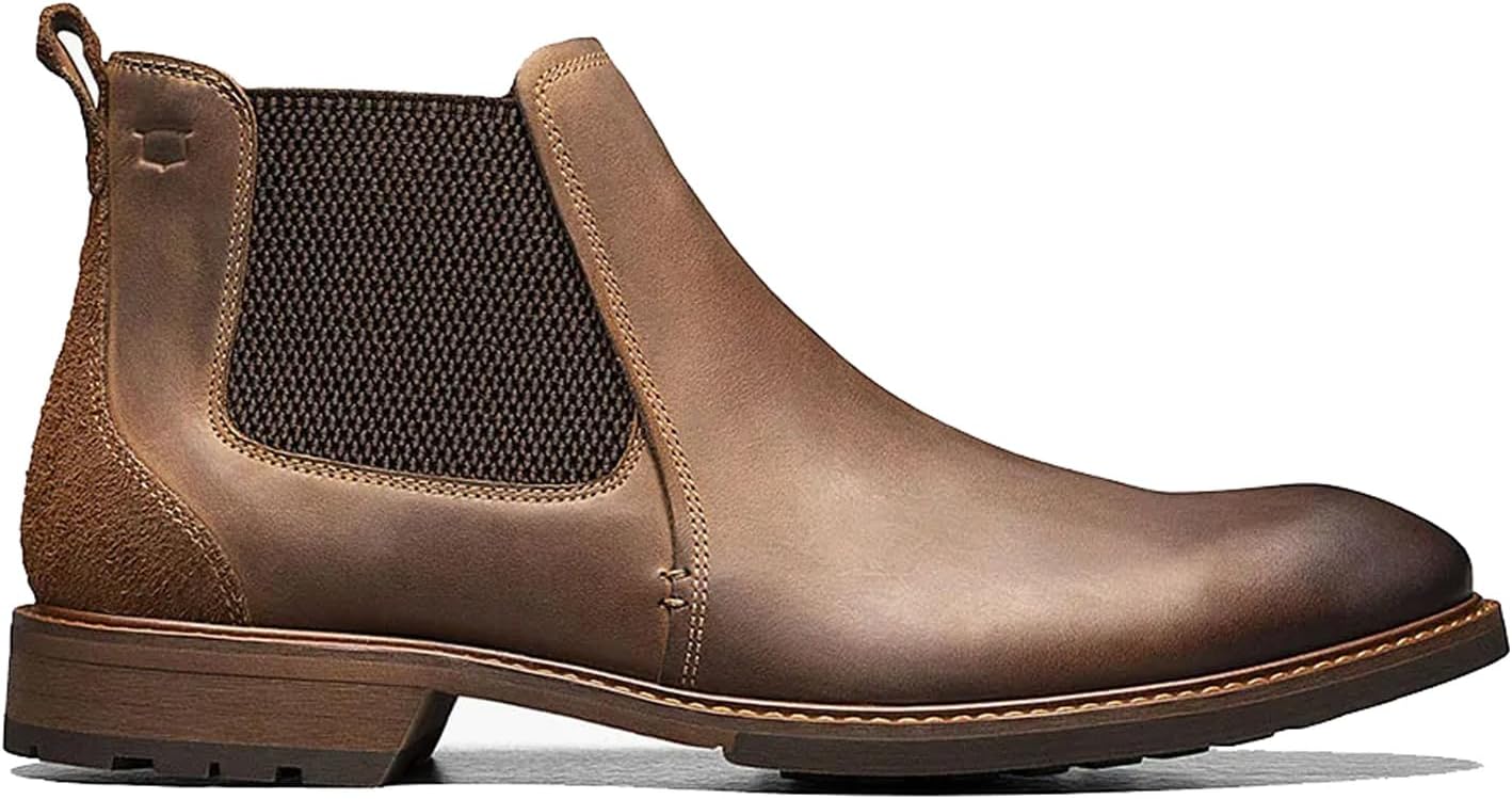 Мужские ботинки Florsheim Chalet с эластичными вставками и цельным носком, Brown Crazy Horse — фото 2