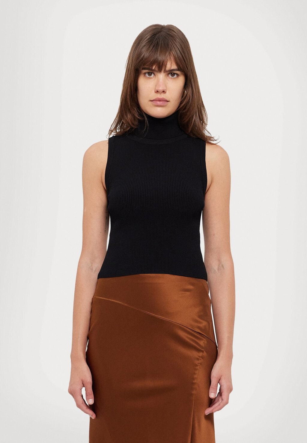 

Топ CROP RIB MICHAEL Michael Kors, черный